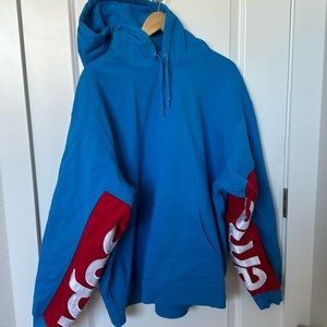 Supreme Cropped Panels Hoodie